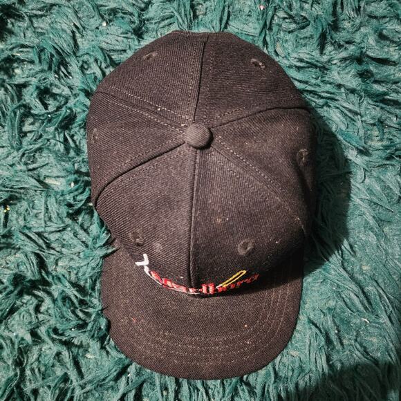 Vintage Marlboro Cigarette Promo Hat Black Embroidered Adjustable Strapback Cap - Picture 3 of 6